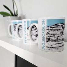 Load image into Gallery viewer, Mug - Whernside - The 3 Peaks - Pencil Drawn Illustration - Carbon Art