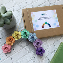 Load image into Gallery viewer, Paper Flower Making Kit - Make your own Rainbow - Pastel Colours - Turn the Page Design