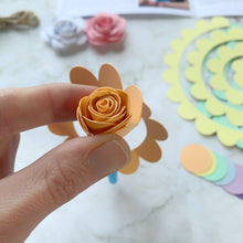 Load image into Gallery viewer, Paper Flower Making Kit - Make your own Rainbow - Pastel Colours - Turn the Page Design