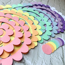 Load image into Gallery viewer, Paper Flower Making Kit - Make your own Rainbow - Pastel Colours - Turn the Page Design