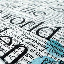 Load image into Gallery viewer, Dictionary Page Print - If you look the right way you can see that the whole world is a garden - The Secret Garden Quote - Turn the Page Design