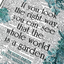 Load image into Gallery viewer, Text on a dictionary page with a decorative border