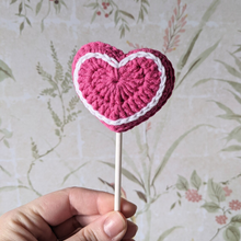 Load image into Gallery viewer, You're So Sweet - Crochet Amigurami Lollipop - Cute Valentines / Anniversary gift idea - CuddlingaCactus