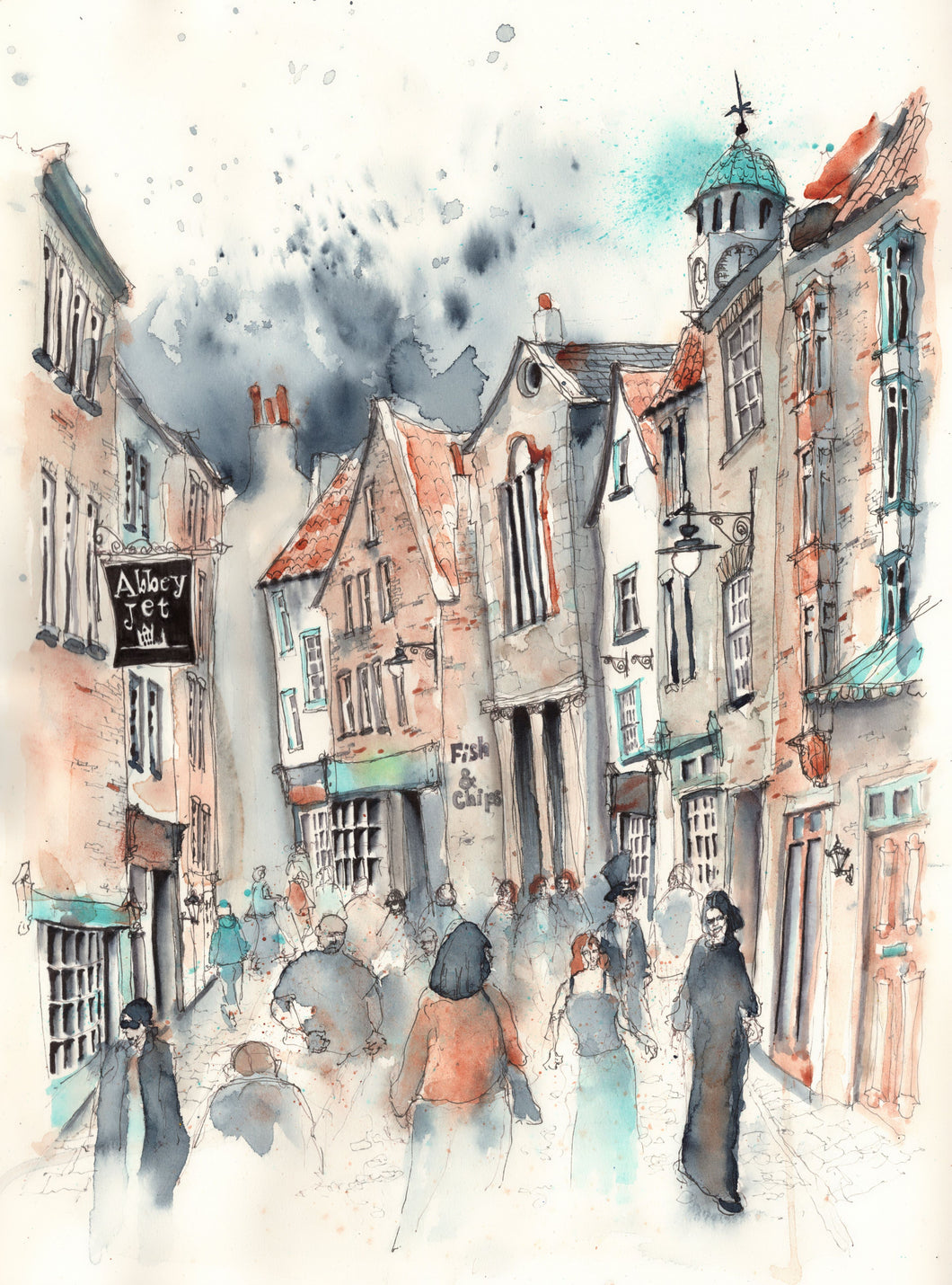 Whitby Limited Edition Print - Yorkshire Art - Tim Gomersall Art & Illustration
