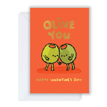 Load image into Gallery viewer, Olive You - Valentines Day Card - The Playful Indian