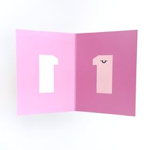 Load image into Gallery viewer, Greetings Card - Age 1 - Die Cut First Birthday Card - Rumble Cards