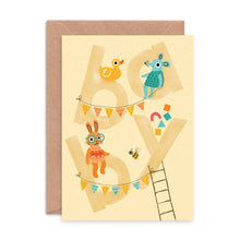 Load image into Gallery viewer, New Baby - Baby Toys Greeting Card - Emily Nash Illustration