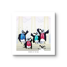 Load image into Gallery viewer, Print - Members of the Baa - Sheep Puns - Lawyers / Solicitors - Mervyn Tay Art