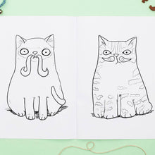 Load image into Gallery viewer, Meowstachio Cats Colouring Book - Jo Clark Design - Cat Lovers