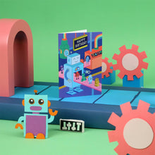 Load image into Gallery viewer, Greetings Card - Robot Workshop Birthday Card - Mifkins