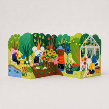Load image into Gallery viewer, Greetings Card - Gardening Allotment Big Concertina Card - Studio Boketto