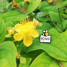 Load image into Gallery viewer, Enamel Pin - Bee Kind - Positive Pin - By Kate Elford