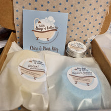 Load image into Gallery viewer, Bitesize Box of Relaxation - pampering bath and body gift set - Little Shop of Lathers