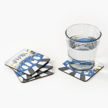 Load image into Gallery viewer, Coaster - The Bleatles - Sheep Puns - Beatles - Mervyn Tay Art