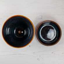Load image into Gallery viewer, Ceramic Plant Pot - Blue Amber - Thrown In Stone