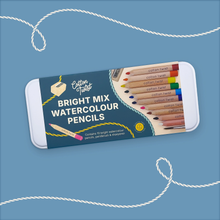 Load image into Gallery viewer, Jumbo Watercolour Pencils Tin - Bright Colours - Colouring in - Cotton Twist