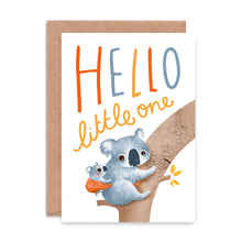 Load image into Gallery viewer, Hello Little One - New Baby Greeting Card - Emily Nash Illustration