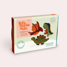 Load image into Gallery viewer, Craft Kit - Paint Your Own Wooden Dinosaurs Craft Kit - Painting Set - Let's Make & Do