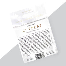 Load image into Gallery viewer, 21st Birthday Card - Mini Concertina Fold-Out Banner - Coulson Macleod