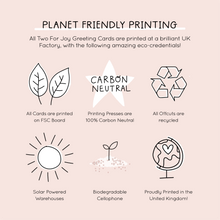 Load image into Gallery viewer, New Parent Book of Jokes – Luxury Baby Book Greeting Card - Two For Joy Illustration