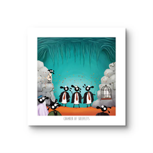 Load image into Gallery viewer, Print - Chamber of Sheeplets - Sheep Puns - Harry Potter - Mervyn Tay Art