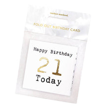 Load image into Gallery viewer, 21st Birthday Card - Mini Concertina Fold-Out Banner - Coulson Macleod