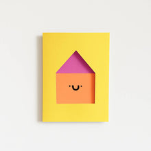 Load image into Gallery viewer, Greetings Card - New Home - Die Cut Cute House Card - Rumble Cards