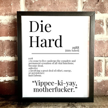 Load image into Gallery viewer, Movie Dictionary Description Quote Print - Die Hard - Movie Prints by Zwag