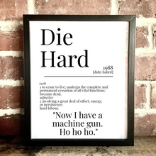 Load image into Gallery viewer, Movie Dictionary Description Quote Print - Die Hard - Movie Prints by Zwag
