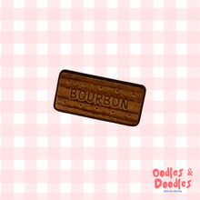Load image into Gallery viewer, Wooden Pin - Bourbon Biscuit Wooden Pin - Eco-Friendly MDF Brooch - Oodles & Doodles