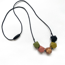 Load image into Gallery viewer, Teething Necklace - Coppertone - Geometric Silicon Bead Teething Jewellery - Mama Knows