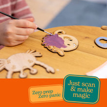 Load image into Gallery viewer, Craft Kit - Paint Your Own Wooden Dinosaurs Craft Kit - Painting Set - Let's Make & Do