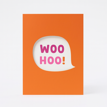 Load image into Gallery viewer, Greetings Card - Woohoo - Die Cut Birthday Card - Celebrations - Congratulations - Rumble Cards