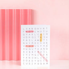 Load image into Gallery viewer, Greeting Card - Word Search - You’re The Best - Oh Laura