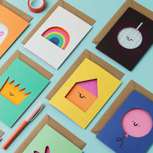 Load image into Gallery viewer, Greetings Card - Disco ball Die Cut Birthday Card - Rumble Cards