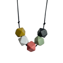Load image into Gallery viewer, Teething Necklace - Fall - Geometric Silicon Bead Teething Jewellery - Mama Knows