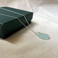 Load image into Gallery viewer, Sea Glass Necklace - Fine Chain - Sterling Silver - various colours - Fayth Seaglass
