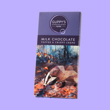 Load image into Gallery viewer, Chocolate Bar - Milk Chocolate - Toffee & Crispy Crepe - Guppys Chocolate