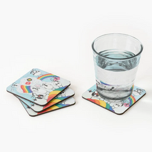 Load image into Gallery viewer, Coaster - Gays and Baasexuals - Sheep Puns - Inclusive - Mervyn Tay Art