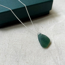 Load image into Gallery viewer, Sea Glass Necklace - Fine Chain - Sterling Silver - various colours - Fayth Seaglass