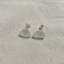 Load image into Gallery viewer, Sea Glass Stud Earrings - Sterling Silver - various colours - Fayth Seaglass