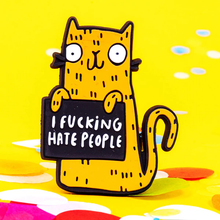 Load image into Gallery viewer, Sweary Cat Fridge Magnets - Katie Abey - sweary cats - caution: bad language!