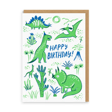 Load image into Gallery viewer, Happy Birthday - Dinosaurs - greetings card - OHHDeer