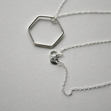 Load image into Gallery viewer, Hexagon Necklace - Sterling Silver - Gemma Fozzard
