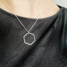 Load image into Gallery viewer, Hexagon Necklace - Sterling Silver - Gemma Fozzard