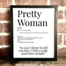 Load image into Gallery viewer, Movie Dictionary Description Quote Print - Pretty Woman - Movie Prints by Zwag