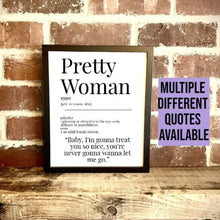 Load image into Gallery viewer, Movie Dictionary Description Quote Print - Pretty Woman - Movie Prints by Zwag