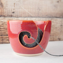 Load image into Gallery viewer, Yarn Bowl - Deep Grapefruit Pink - Thrown In Stone