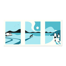 Load image into Gallery viewer, Last Trip of the Summer - Blue - A4 print series - 3 designs to choose - Or8Design
