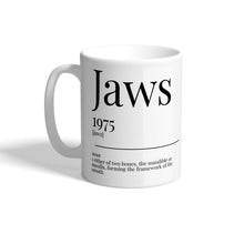 Load image into Gallery viewer, Movie Dictionary Description Quote Mug - Jaws - Movie Prints by Zwag